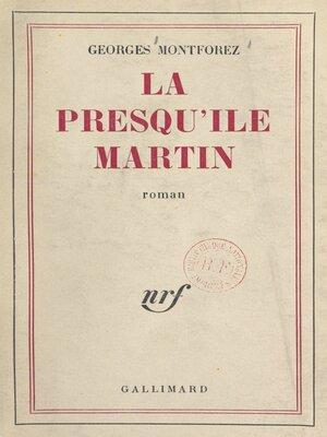 cover image of La presqu'île Martin